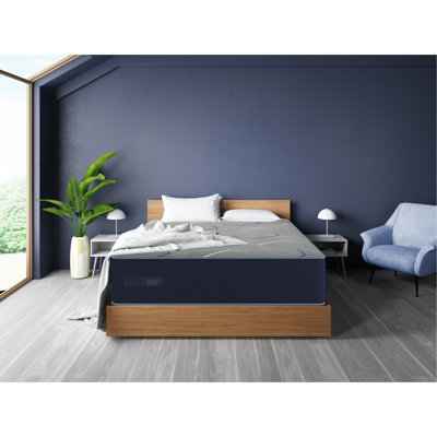 Twin Extra Long Cool Mattress - Dual Cooling System. Gen Ii Gel Foam For Comfort. Individually Wrapped Coils Motionless Sleep. Foam. Navy Blue. 80X39x13 In. 63 Lb Mattress. Sleeping With Technology.