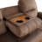 79" Premium Fabric Reclining Living Room Sofa With Drop Down Table And Cup Holders-99785113