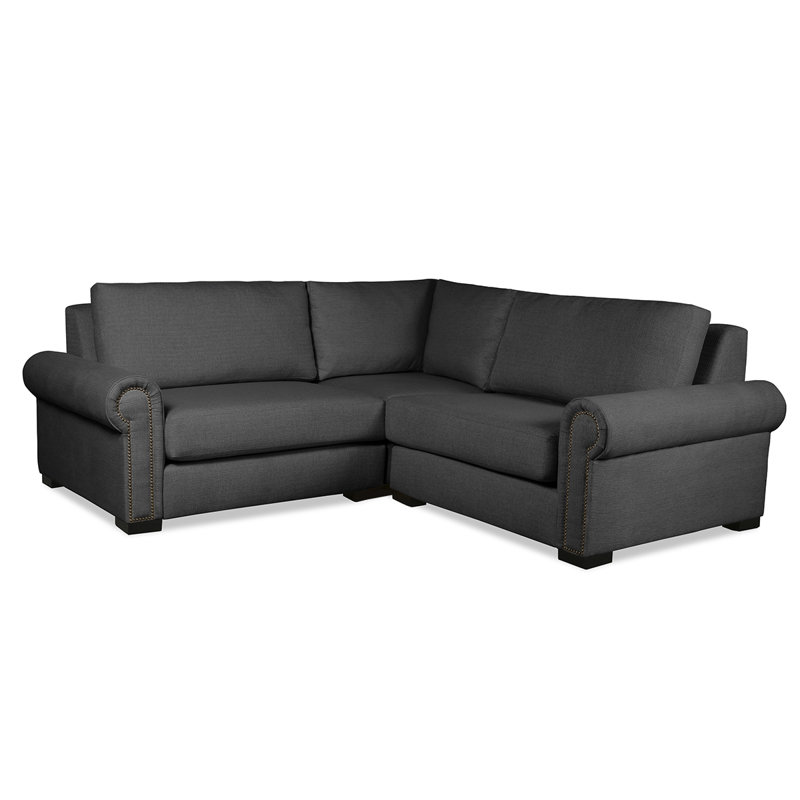 Canapé modulaire en coin 90 po Mosely, Revolution® gris anthracite