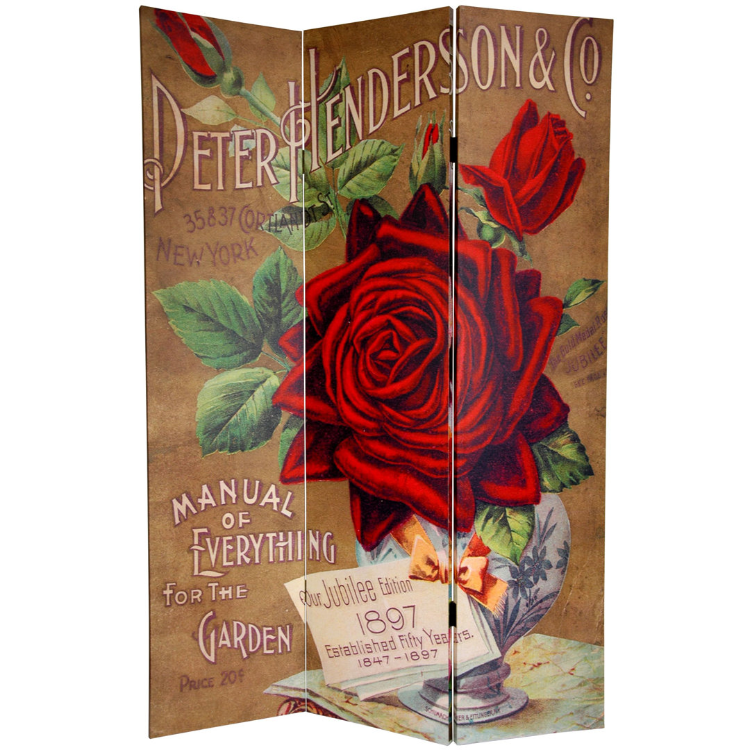 Pirtle 47.25'' W x 71'' H 3 - Panel Folding Room Divider Winston Porter