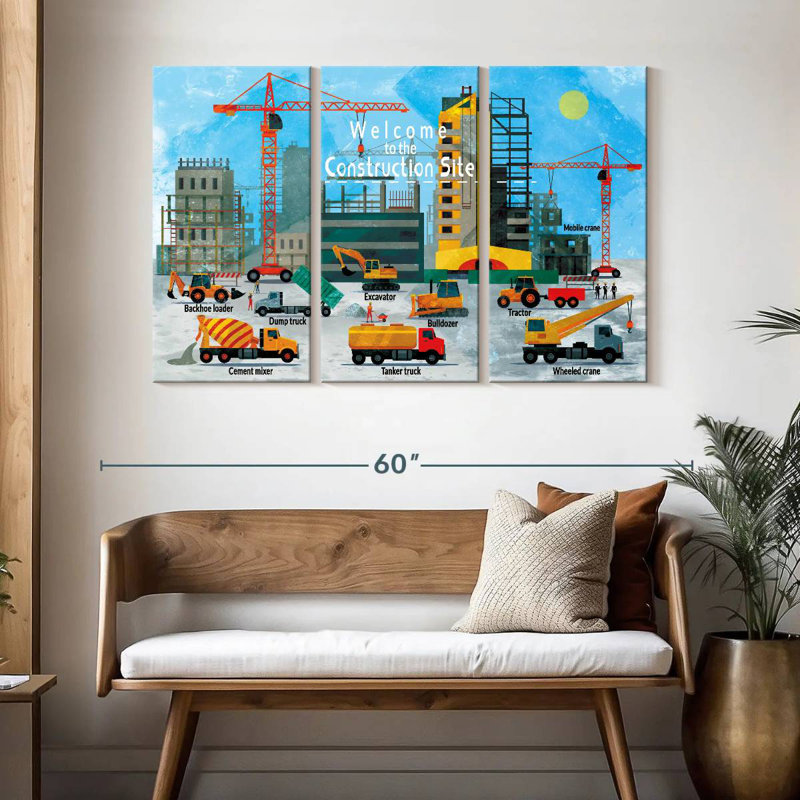 Ashelle Construction Site Chart, 32" H x 50" W