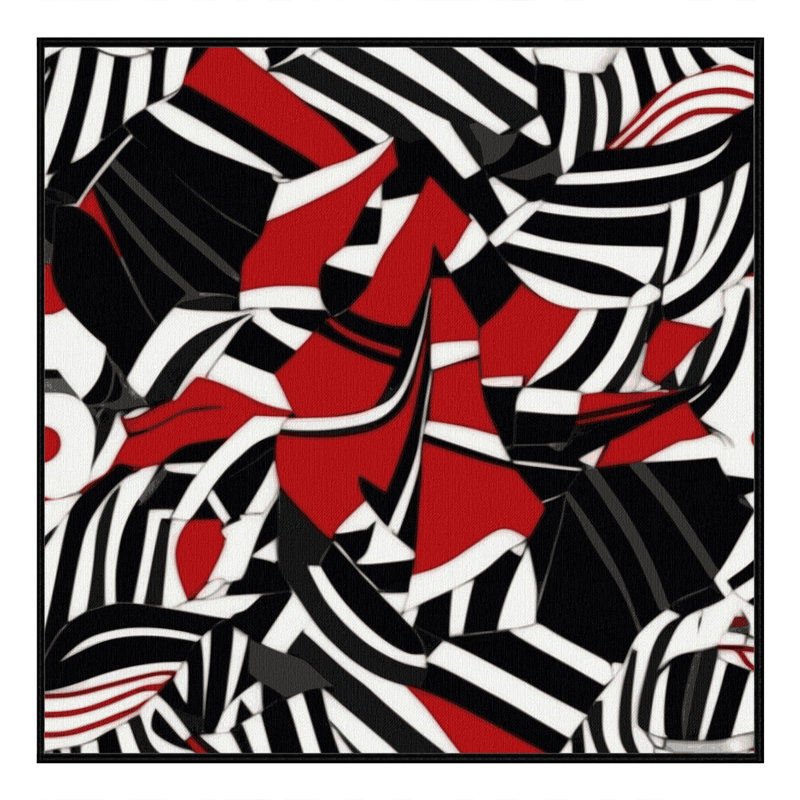 Blood Mirage Rug, Square 4'