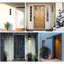 Plaque d'adresse horizontale en aluminium Royal Shade - à 3 chiffres sur mesure-108353096-108353097-110808615