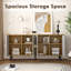 Buffet Buffet avec rangement, grands buffets avec tablettes réglables, console Buffet pour cuisine / salon / couloir-1603185896