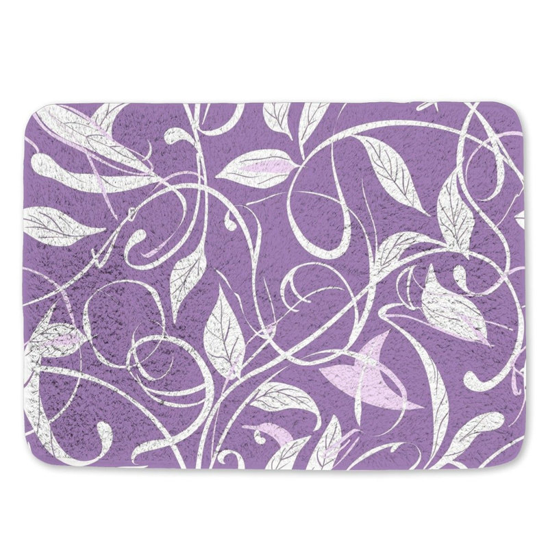 Daronn Microfiber / Microsuede Non-Slip Bath Mat, 17" W x 24" L