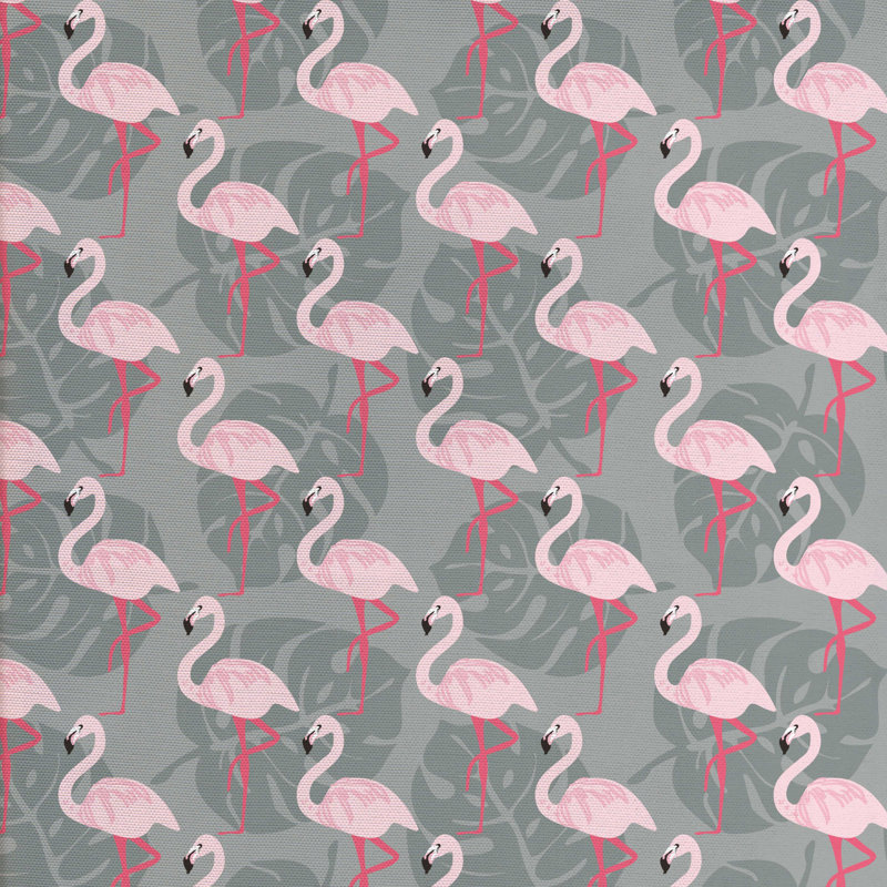 Tissu flamant rose, l 58 po x L 108 po