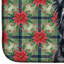 Black Skye Terrier Christmas PoinsettIas Dish Drying Mat