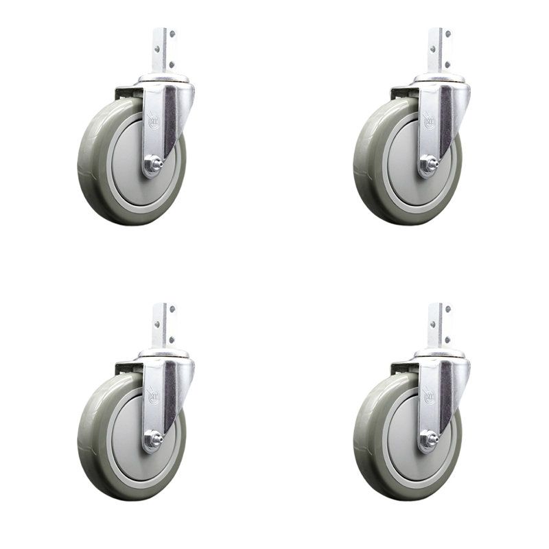 Polyurethane Caster, Gray