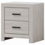 Table de chevet 2 tiroirs Coastal White