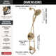 Nicoli 144749-HS Monitor 14 Series Tub and Shower with SureDock Hand Shower