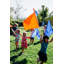 Ensemble de drapeaux de couleur Pacific Play Tents - rouge (12 par ensemble)-70088972