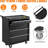 4 Compartment Tool Box with Drawers, Mobile Tool Cabinet with Key Lock for Garage Workshop-1060487493