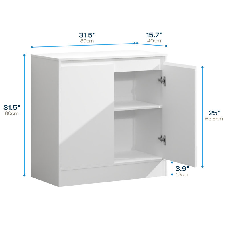 Buffet avec rangement, armoire à café avec 2 portes et tablette réglable, buffet de cuisine moderne pour le salon, cuisine