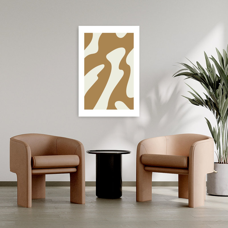 Sandtideno02 Abstract Contemporary Wall Art Print, 91.44cm H x 60.96cm W