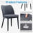 Dining Chairs Set of 4: Upholstered Fabric Dining Room Side Chairs, Chair for Dining Table with Padded Seat and Wood Legs-2038816165-2038816160