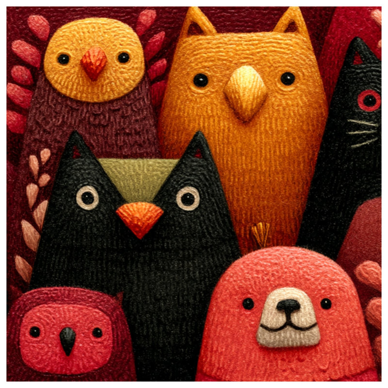 Cute Animal Illustrations Blankets, 60in W x 80in H