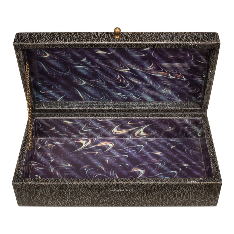 Gatsburg Handmade Decorative Box, Gray