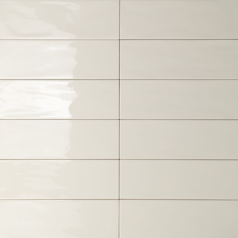 Silk Plus 4"x12" Italian Subway Wall Tile, Pergamena Ivory