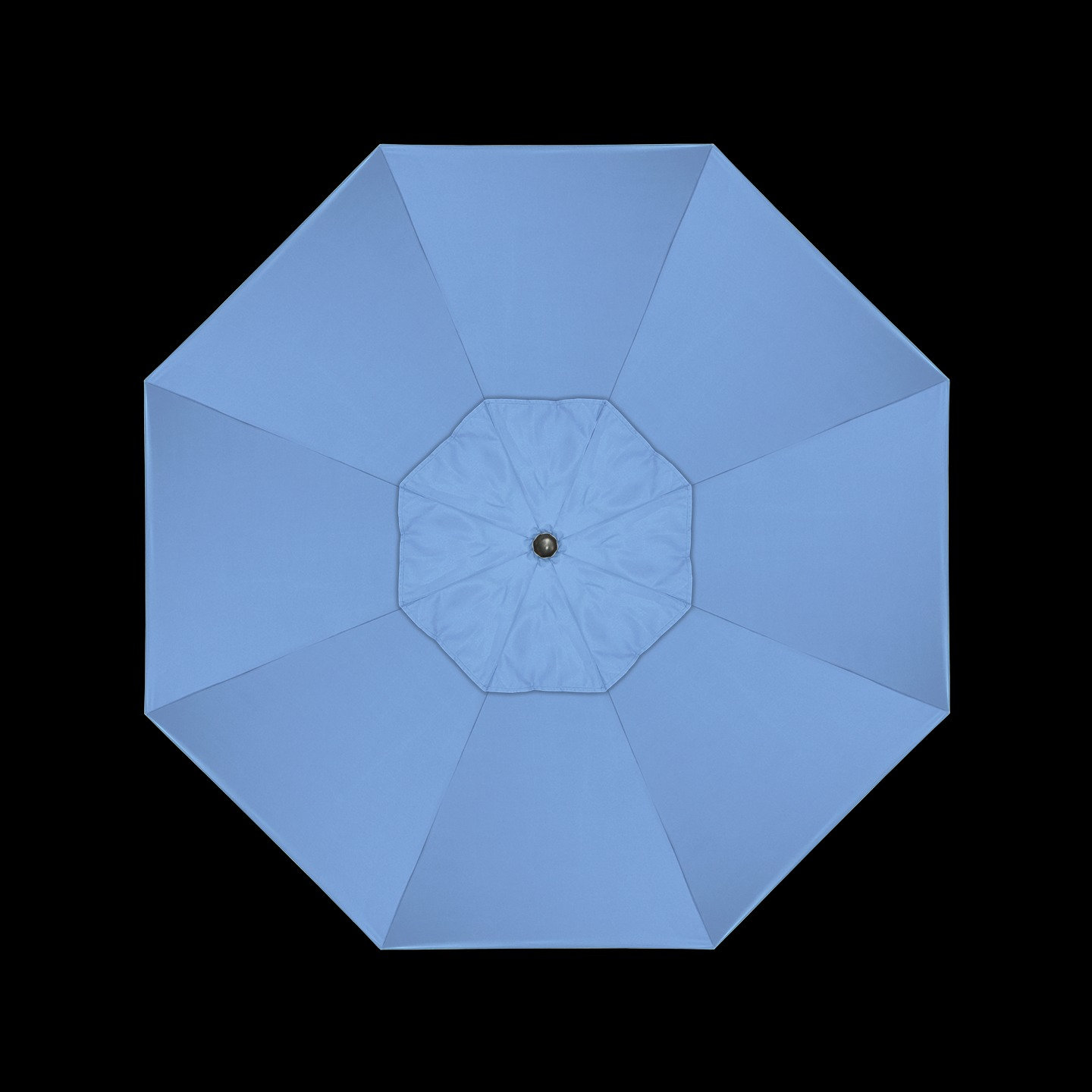 Mira 9' Sunbrella® Market Umbrella, Canvas Air Blue Sunbrella® Canvas