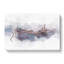 Stranded Boat In The Mist In Abstract - Wrapped Canvas-55340186