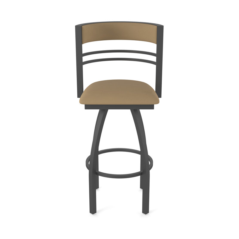 Hunter Swivel Stool, Tabouret de bar (siège d'une hauteur de 30 po), Étain, Vinyle - sable Canter