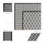 Monroe 8x8 Triangle Polished Marble Mosaic Tile-913617268