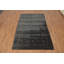 Tapis gris anthracite en laine de style Gabbeh 5 x 8