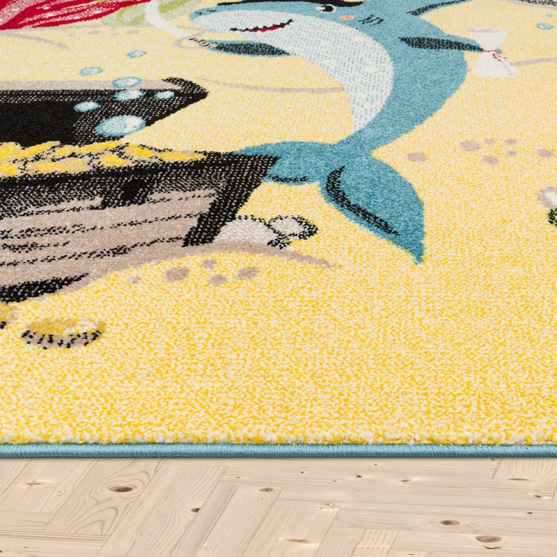 Drumanduff Blue/Orange/Red Rug, Rectangle 120 x 170cm
