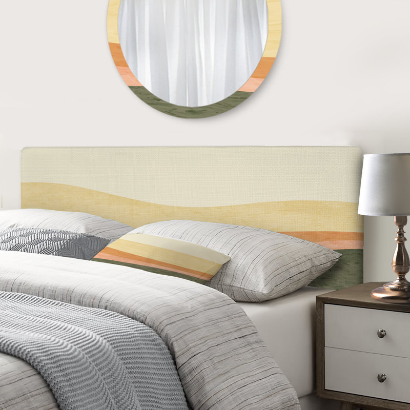 Cathan Upholstered Panel Headboard, Queen