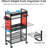 Rolling Tool Cart With Power Strip & Charging Station For Mechanics
