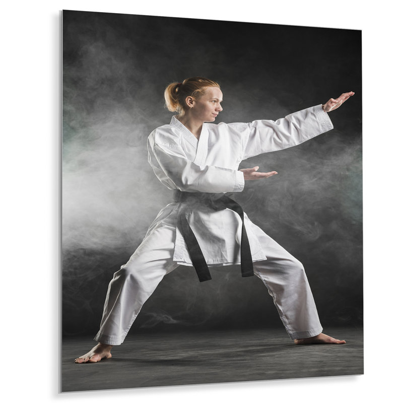 Martial Arts Combat Warrior VI - impression sans cadre sur métal, H 20 po x l 12 po x P 1 po