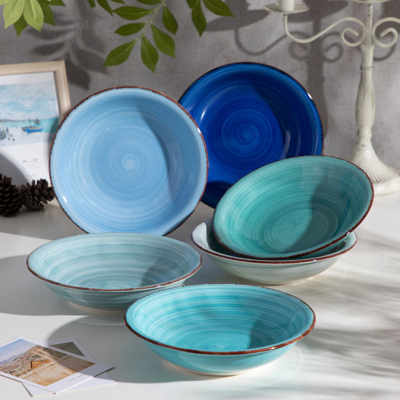 vancasso Bonita Blue Soup Bowl Set