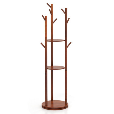 Freestanding 9 - Hook Coat Rack