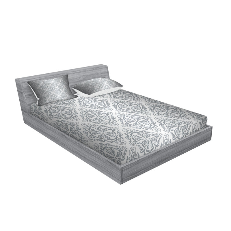 Microfiber Damask Sheet Set