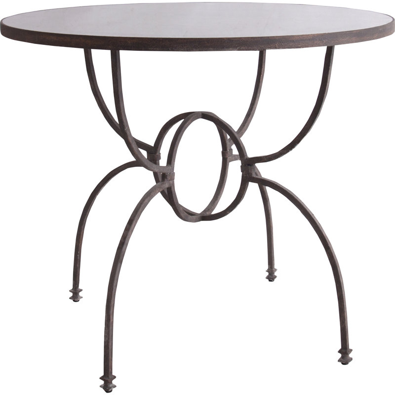 Round Metal Base Dining Table