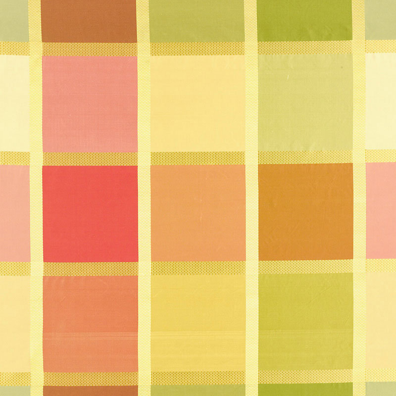 Navsari Silk Plaid Fabric, Multi
