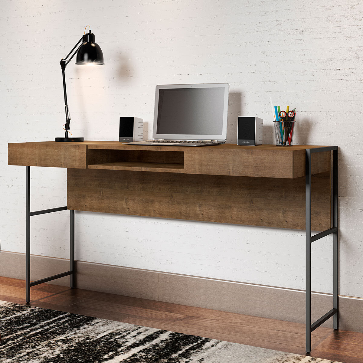 Modern Office Desk Monitor Executive Computer Storage Drawers Standing  Console Desk Table Writing Escrivaninha Office Furniture