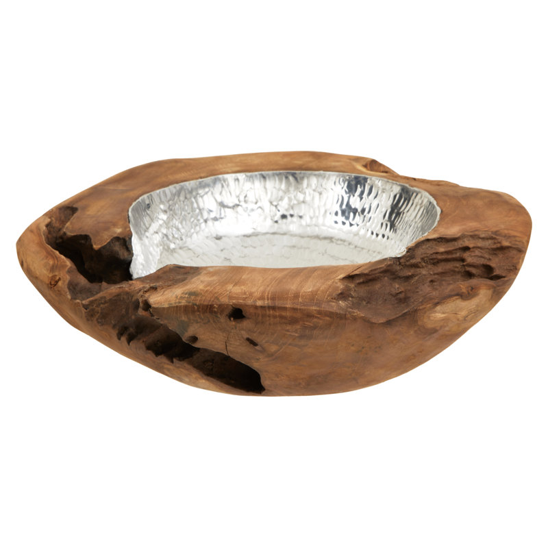 Solid Wood Decorative Bowl