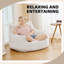 Ultra-Soft Corduroy Bean Bag Lounge Chair with Foam Filling