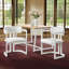 Ensemble de chaises de salle à manger à structure en fer - Design compact avec coussins en tissu (ensemble de 2)-1231883080