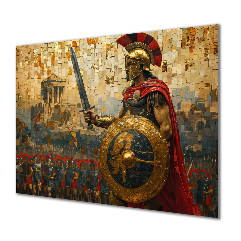 Barry - art mural armée, H 34 po x l 44 po x P 1,5 po, Métal métal