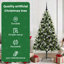Artificial Hinged Christmas Tree with Flocked Snow-1693989642-1693989639