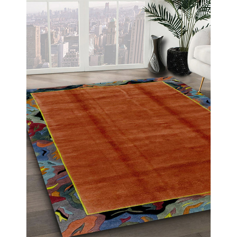 Abstract Indoor Rug, Round 7'