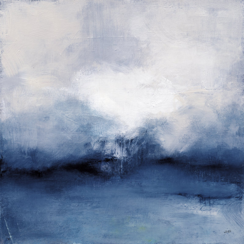 Sea Spray Indigo by Julia Purinton - Wrapped Canvas Art Prints, 30cm H x 30cm W