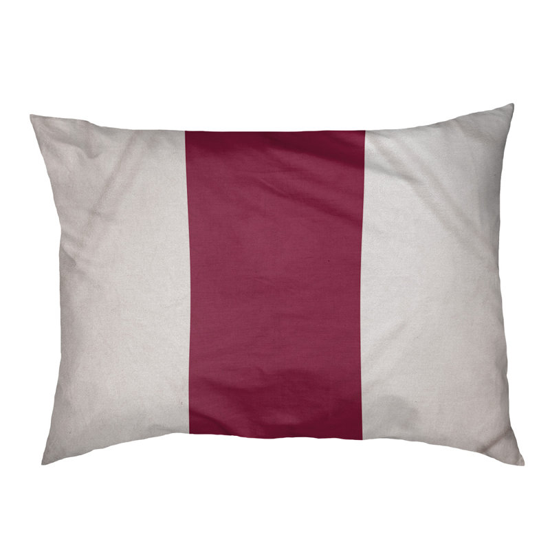 Oreiller Oklahoma, Très grand (l 50 po x P 40 po x H 7 po), Blanc / Marron