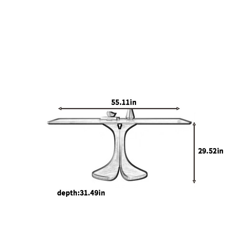 Delacroy, 29.52"H x 55.11"L x 31.49"W
