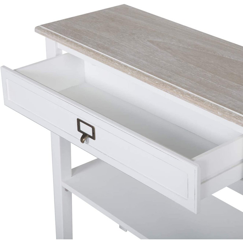 Bodmin 29.1" Console Table, White Top/White Base