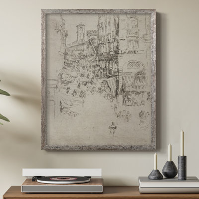 Vintage Sketch LXXXV Framed Print - Solid Wood