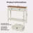 Farmhouse Style Console Table With 2 Drawer And Bottom Storage Shelf For Entryway, Rustic Side Table With Storage Drawer And Shelf For Living Room, Hallway