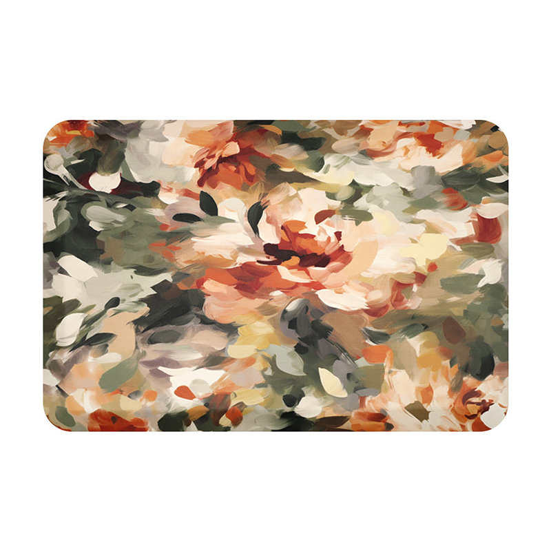 Tapis de cuisine antidérapant et antidérapant Happy Feet, Rectangle 1 pi 10 po x 2 pi 8 po